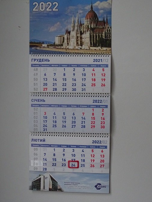 Der Kalender stand immer noch auf dem 24. Februar, dem Beginn des Krieges.
