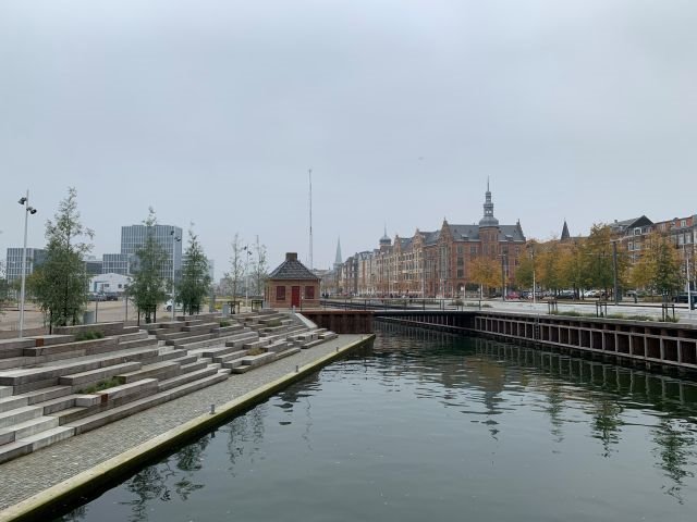 Zufahrt zum Hafen in Aarhus